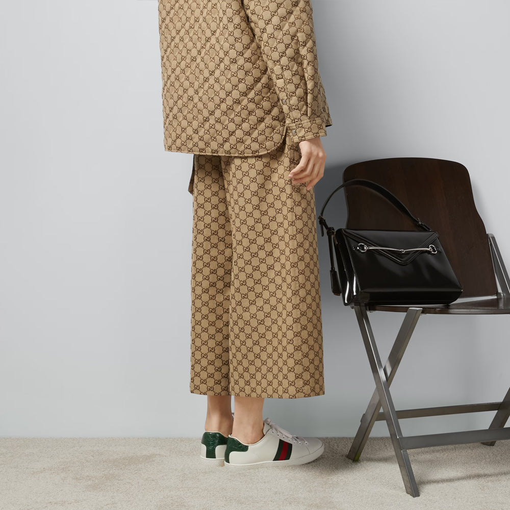(WMNS) Gucci GG Canvas Trousers 'Camel Ebony' 774893-ZAF4S-2580