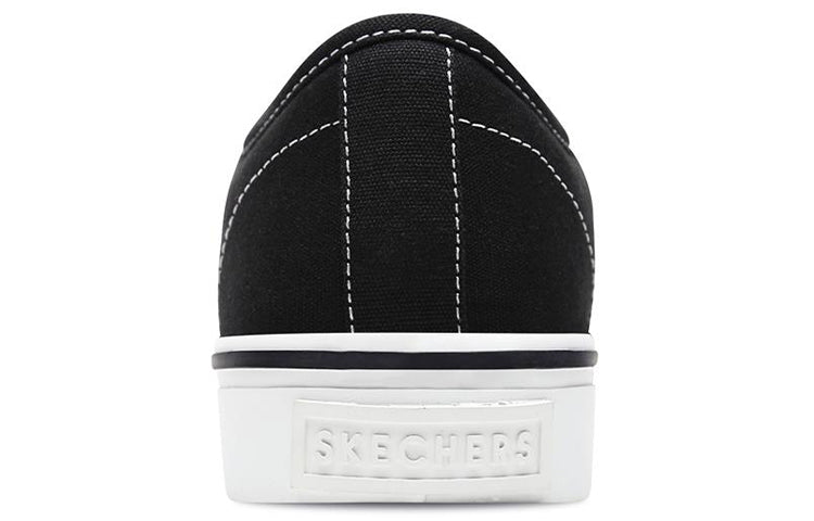 (WMNS) Skechers Cupsole 1 Low Canvas Shoes Black 66666131-BLK