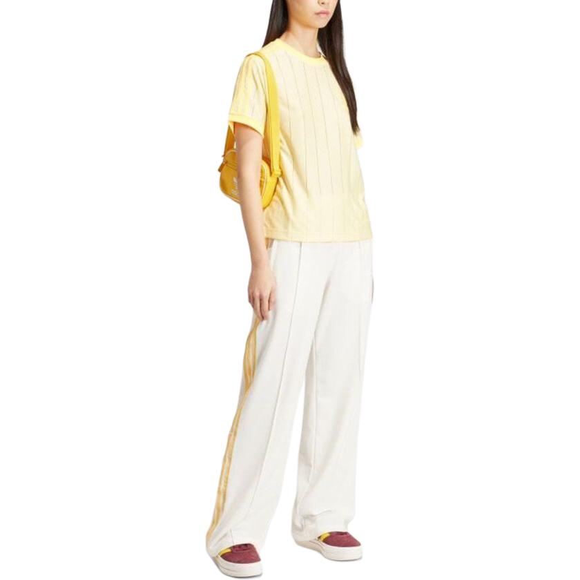 (WMNS) adidas Originals 3-Stripes T-Shirt Asia Sizing 'Yellow' IT9869