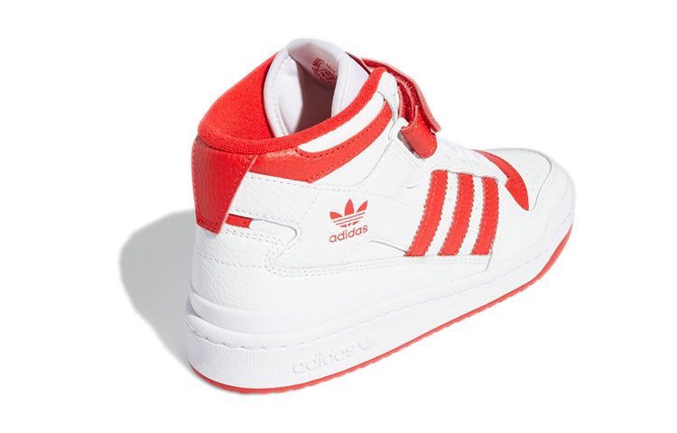 (GS) adidas Forum Mid J 'White Vivid Red' GY8363