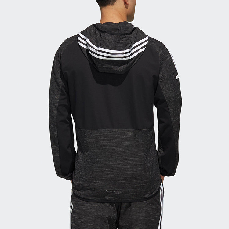 adidas M 247 CL JK S19 Sports hooded Woven Jacket Black DV1139
