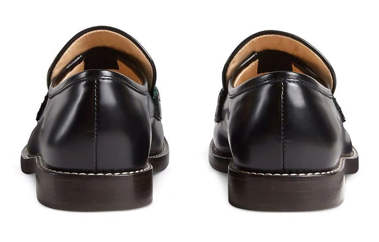 (GS) Gucci Loafers With Web Detail 'Black' 662190-1PKE0-1063