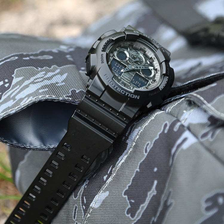 CASIO G-Shock Analog-Digital 'Black' GA-100CF-1APR_BAG