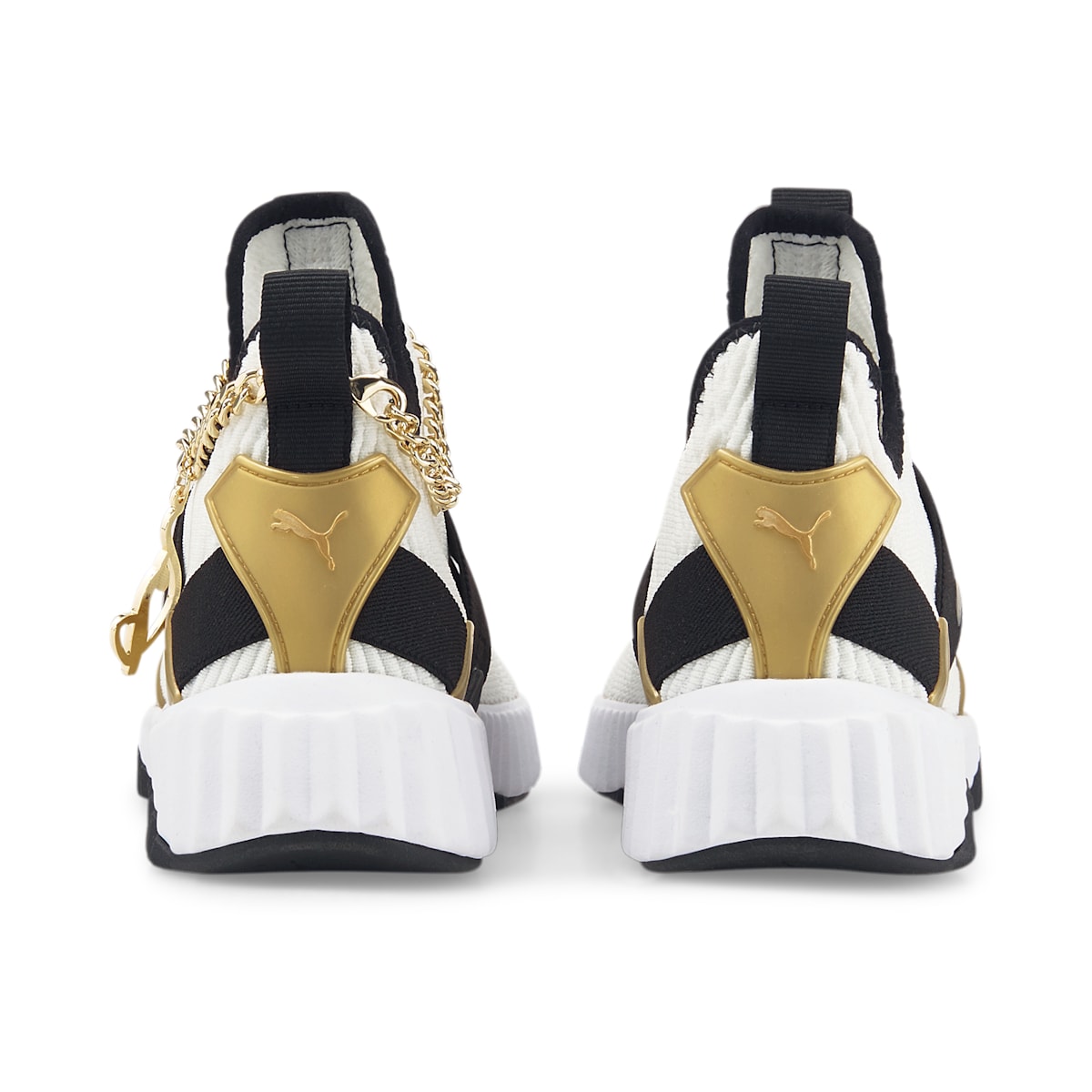 (WMNS) PUMA x Baby Phat Defy Mid 'White Black Gold' 387663-01
