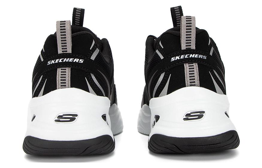 (WMNS) Skechers Sport D'Lites 4.0 Shoes 'Black Grey White' 896190-BKW