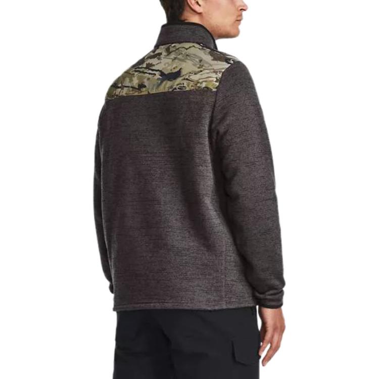 Under Armour Specialist Printed 1/4 Zip Pullover 'Charcoal' 1382178-019