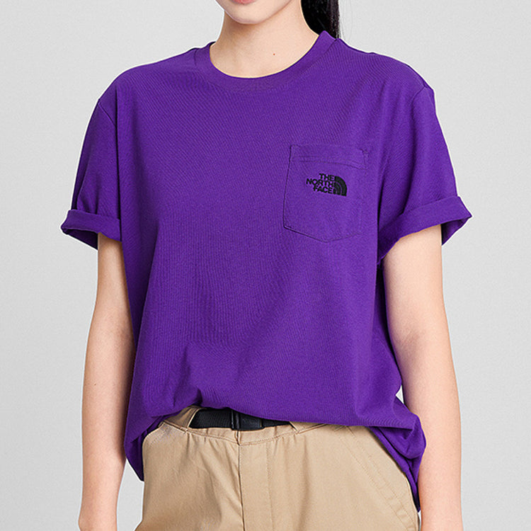THE NORTH FACE Outdoor Breathable Short Sleeve Couple Style Purple 4NEV-NL4