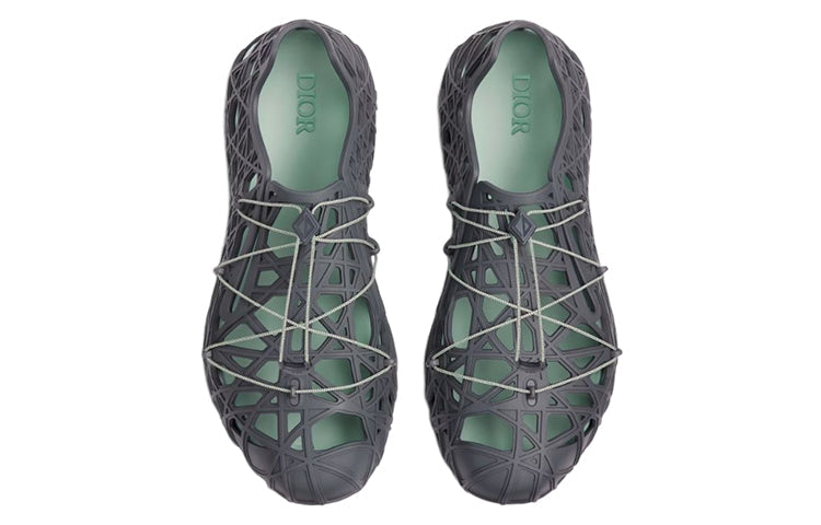 DIOR Warp Sandal Anthracite Gray Cosmo Rubber 3SA124ZUK_H866