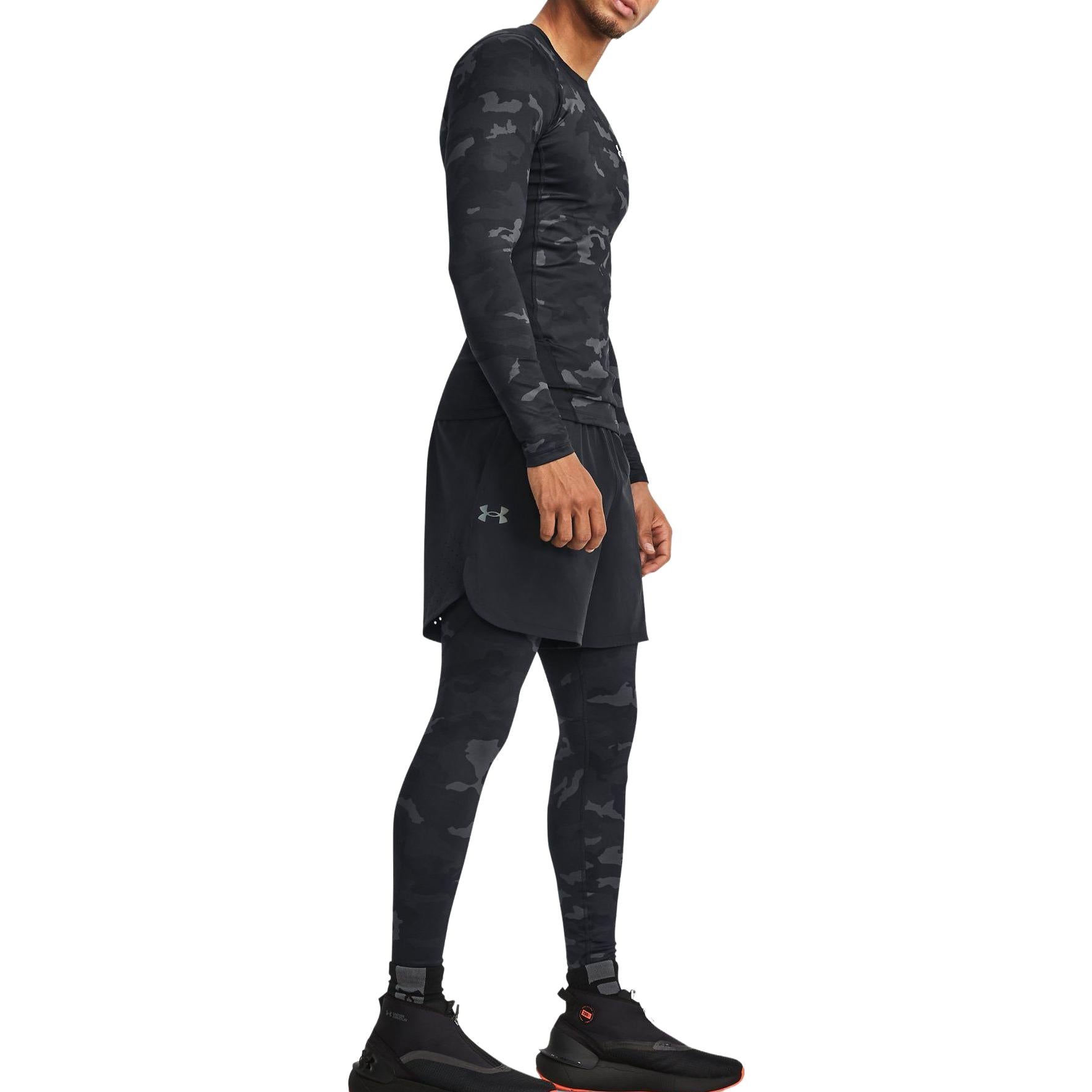 Under Armour ColdGear Infrared Printed Leggings 'Black' 1381747-001