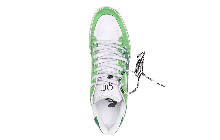 Off-White Vulcanized 5.0 Low-Top Sneaker 'Green White' OMIA227F21FAB0010155