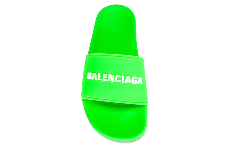 (WMNS) Balenciaga Pool Slide 'Neon Green' 565547W1S823590