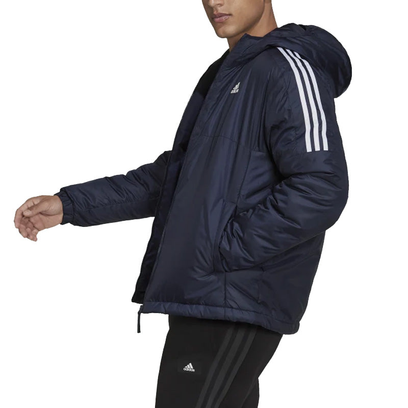 adidas Essentials Insulated Hooded Jacket Asia Sizing 'Navy' GT9165