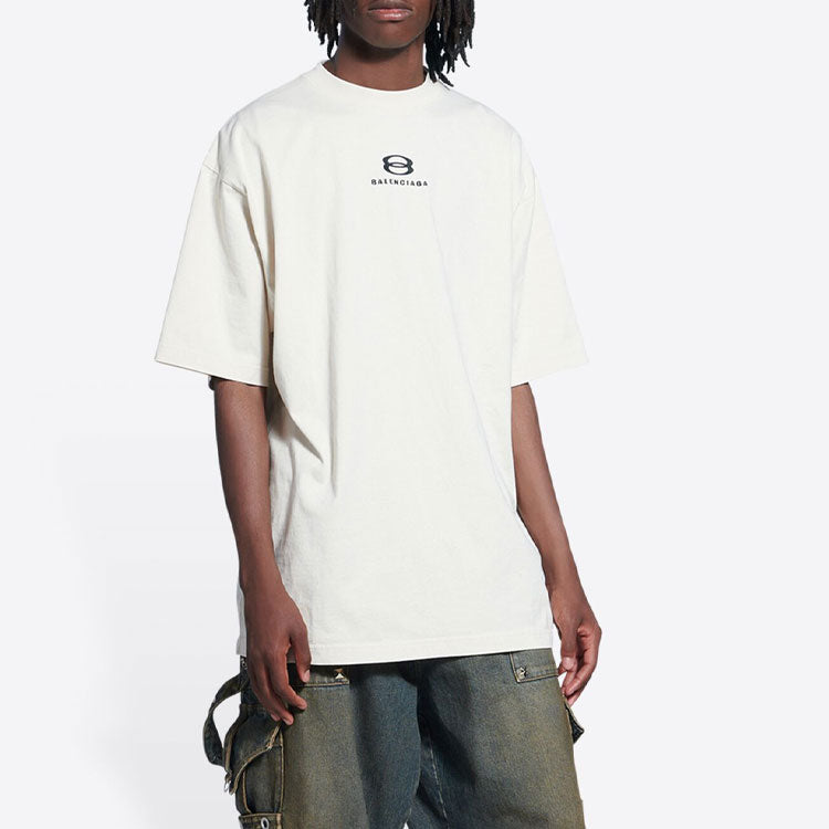 Balenciaga Unity Icon T-Shirt 'Beige' 641675TLVF99054