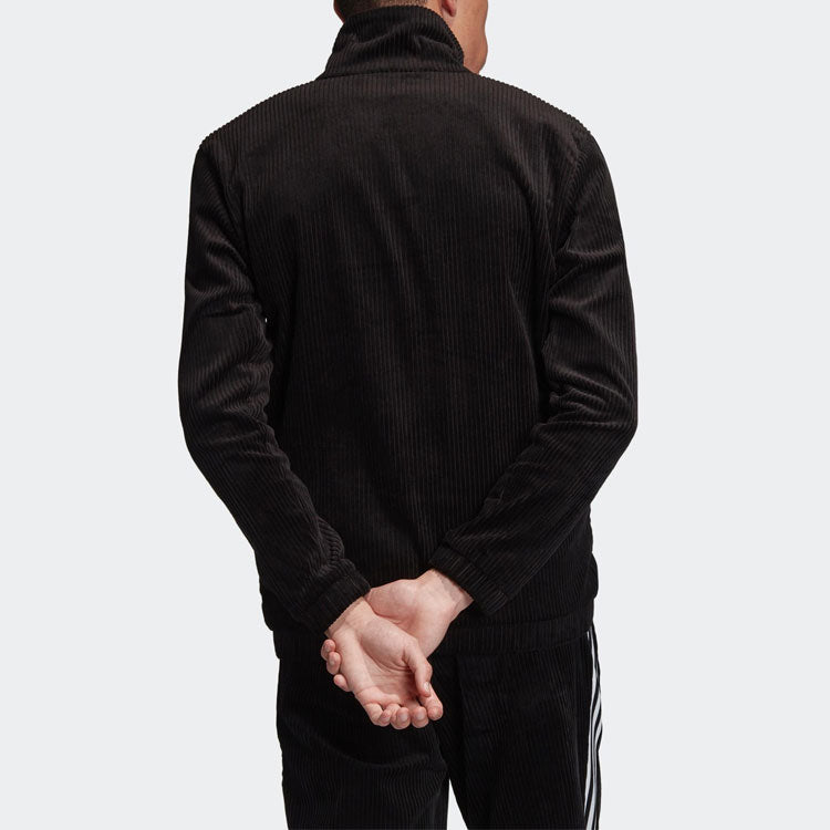 adidas originals Cord corduroy Zipper Jacket Black ED6127