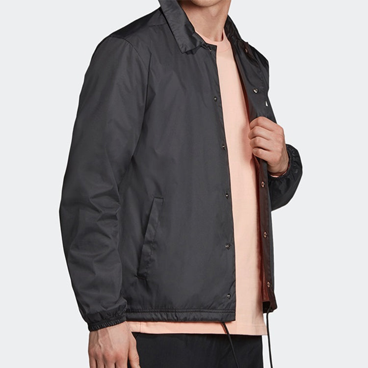 adidas Athletics Pack Coaches Button Shirt Jacket Black DX9326