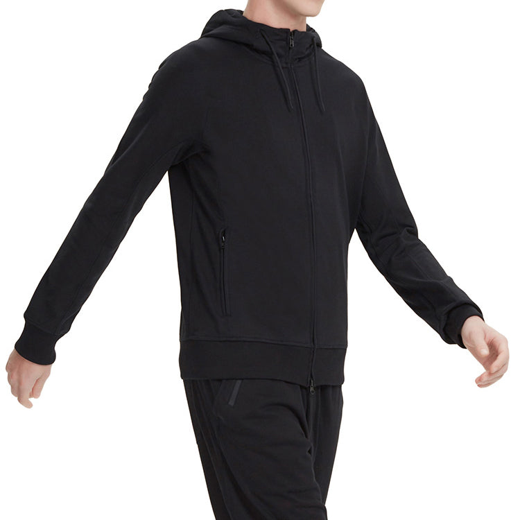 Men's Y-3 Sleeve Logo Casual Jacket Black DY7254