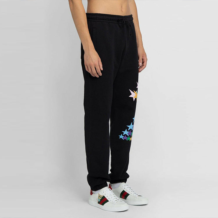 Gucci Off-White Graphic Print Lounge Pants 'Black' 663246-XJDOV-1082