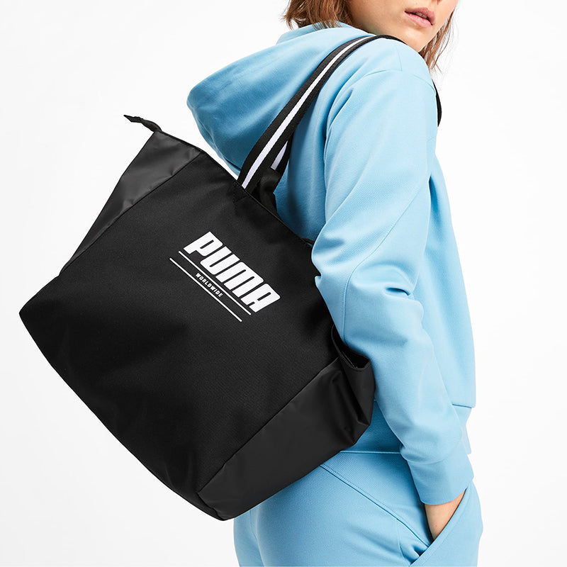 (WMNS) PUMA Core Base Large Shopper Bag 'Black White' 076569-01