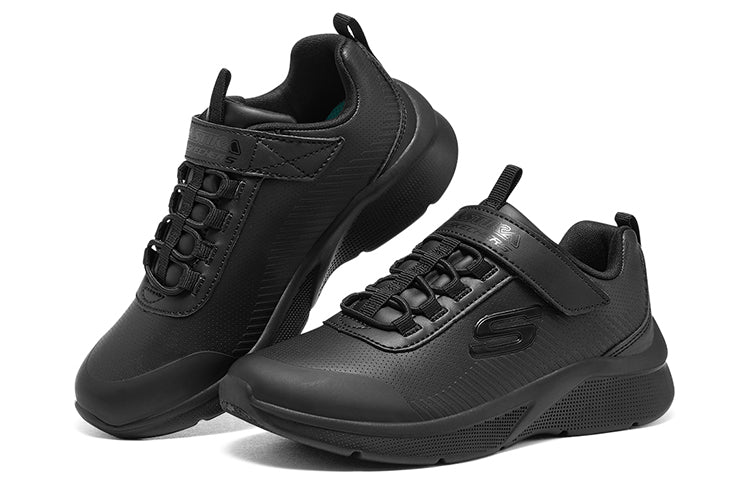 (GS) Skechers Microspec Classmate Cutie 'Black' 302607L-BBK