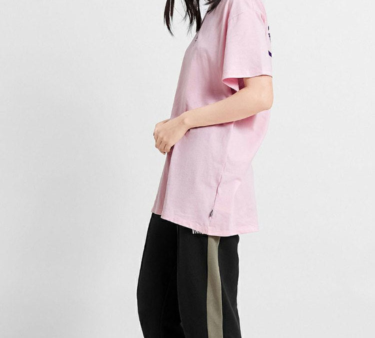 Vans SS20 Alphabet Printing Round Neck Short Sleeve Pink VN0A4BRNSYC