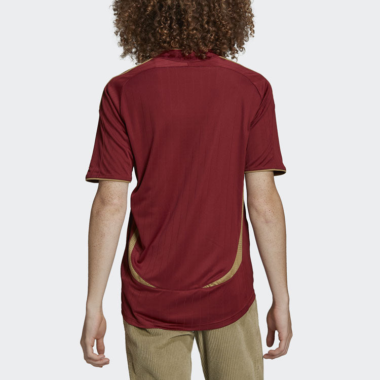 adidas Round Neck Alphabet Printing Short Sleeve Red H35891