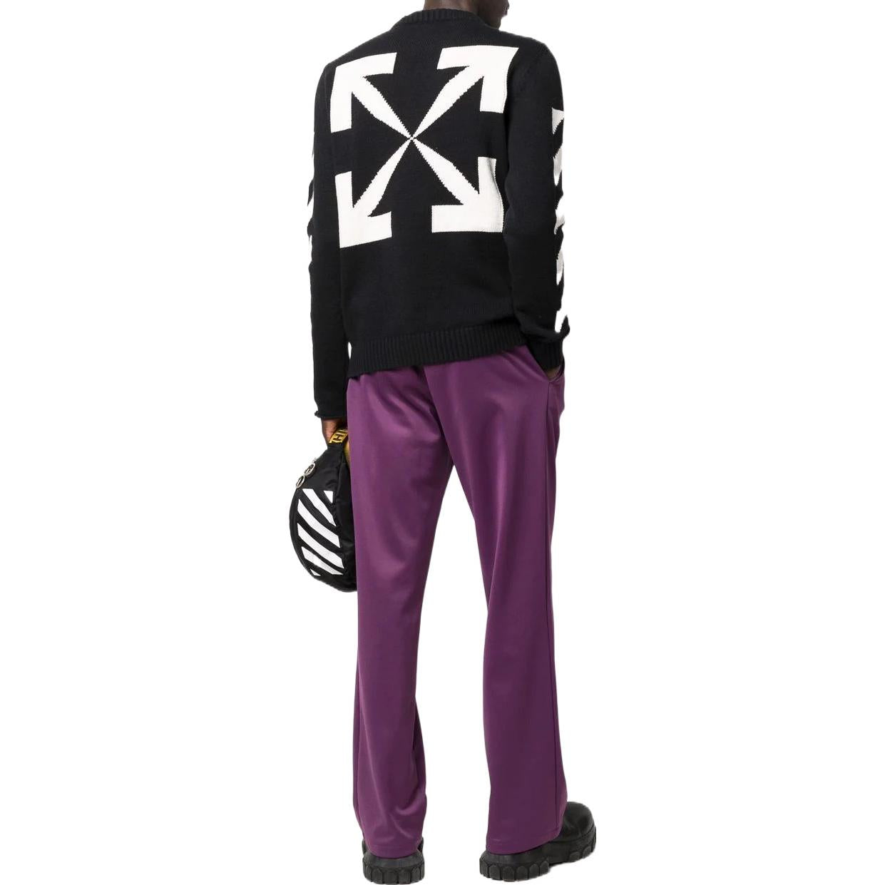 Off-White FW22 Round Pullover 'Black White' OMHE023C99KNI0011001