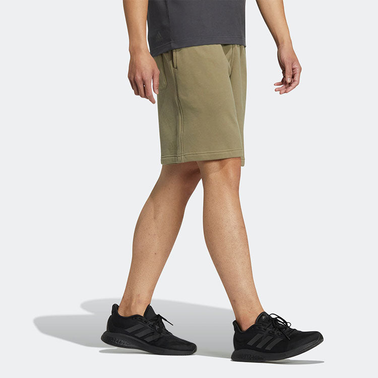 adidas Alphabet Logo Printing Casual Solid Color Shorts Green HZ7024