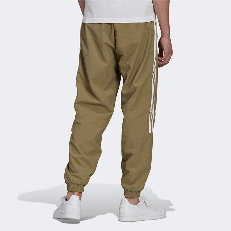 Men's adidas originals Lock Up Tp Stripe Logo Woven Bundle Feet Sports Pants/Trousers/Joggers Autumn Green H41386