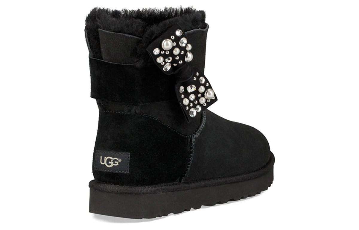(WMNS) UGG Mini Bailey Bow Brilliant Black 1019725-BLK