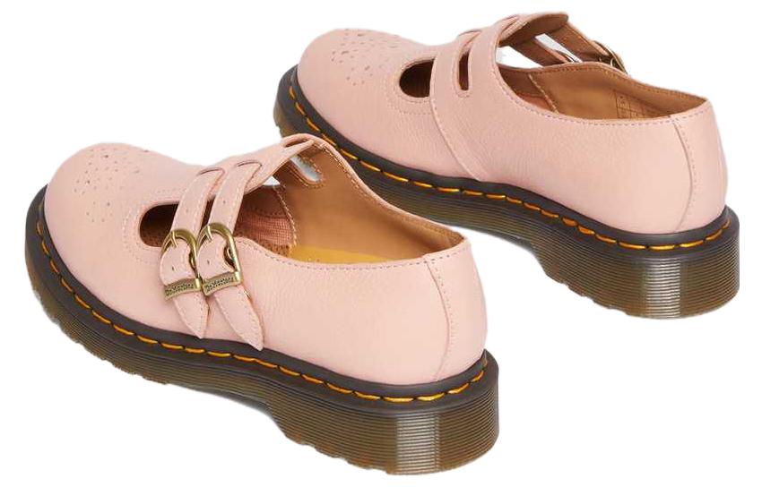 (WMNS) Dr. Martens 8065 Virginia Leather Mary Jane 'Peach Beige' 30692329