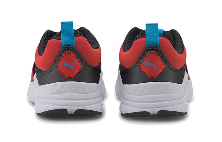 PUMA Wired Run Agile Imeva (Big Kids) Shoes Black/Red/White 374433-02