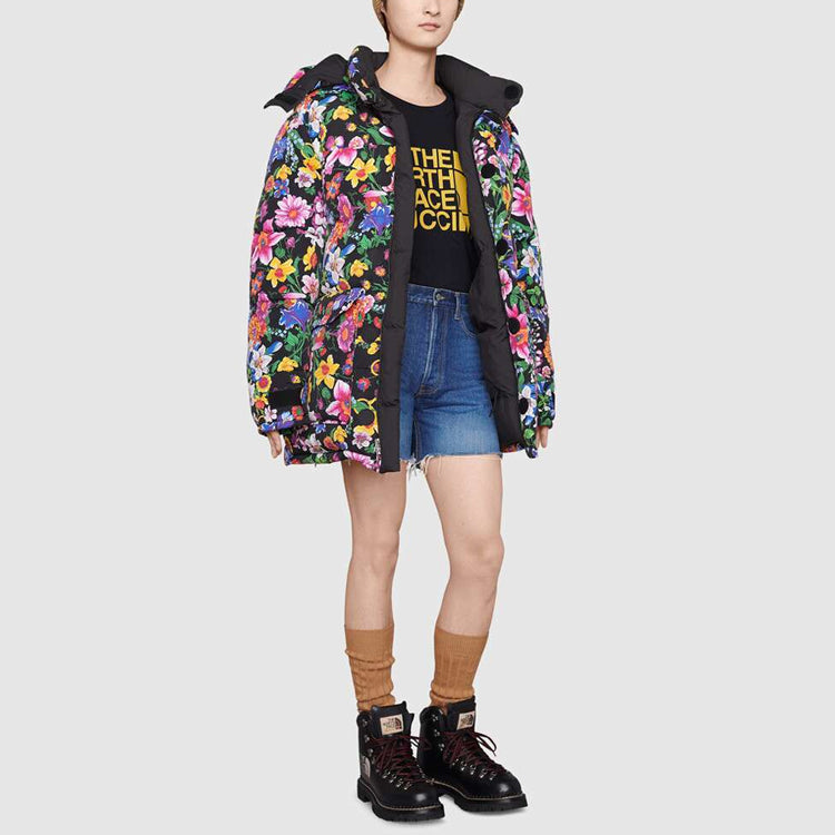 Gucci x The North Face Floral Print Down Jacket 'Purple' 648858-XAABX-1037