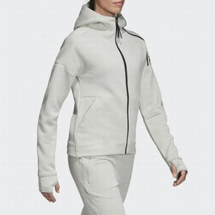 (WMNS) adidas Sports Stylish Knit Jacket Silver Gray CZ2826