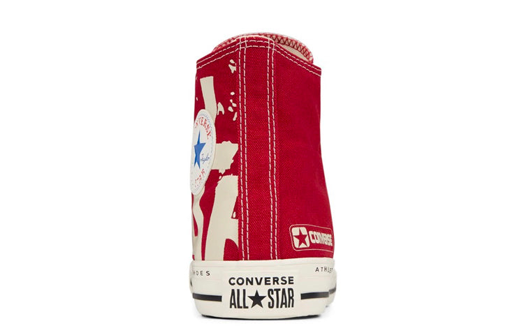 Converse Chuck Taylor All Star Bold Branding High Top 'Red White' 166499C