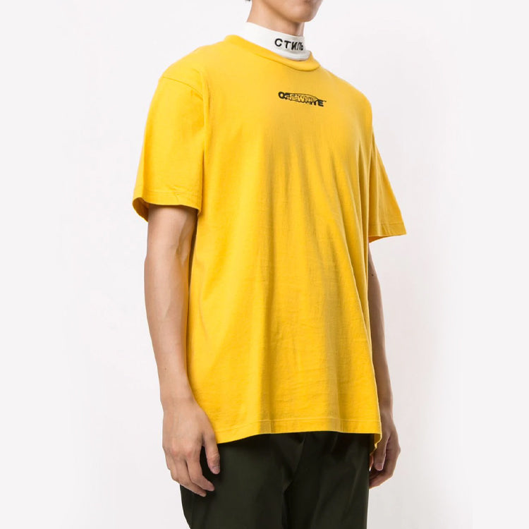 Off-White Pattern Printing logo Yellow OMAA038E20JER0011810