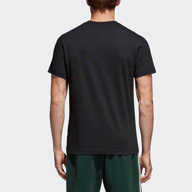 adidas originals Trefoil Tee Casual Sports Short Sleeve Black CD6825
