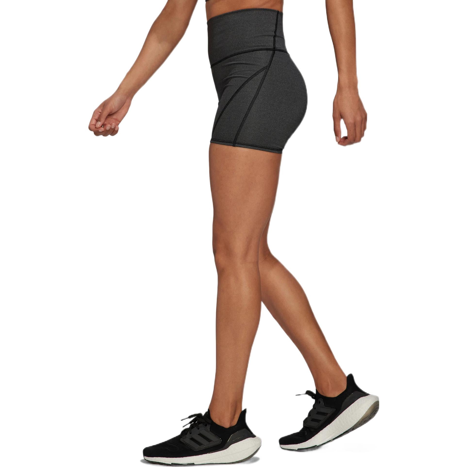 (WMNS) adidas Yoga Lux Fire Super High-Waisted Shorts Asia Sizing 'Black' HS8810