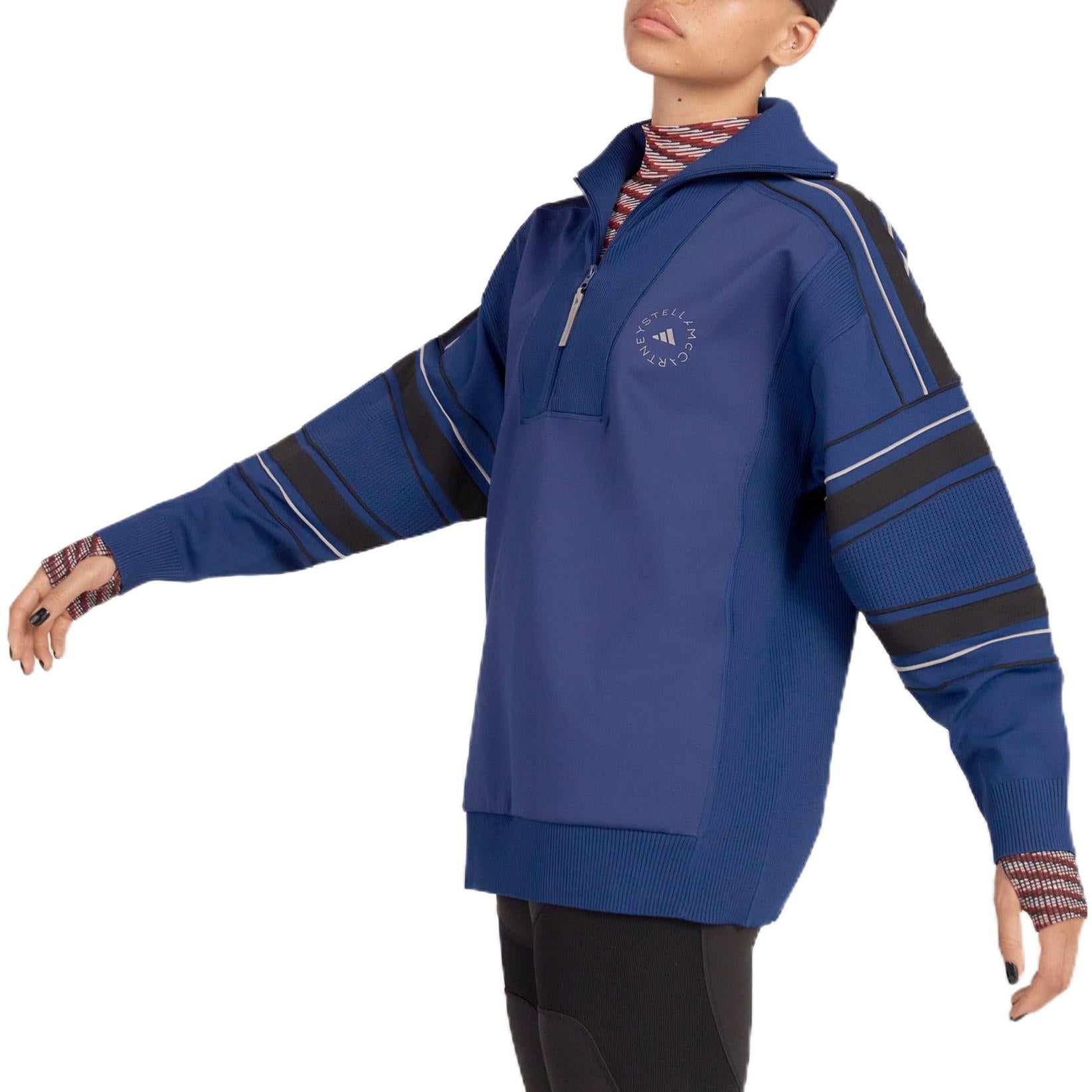 (WMNS) adidas by Stella McCartney Knit Mix Pullover 'Blue' HG1264