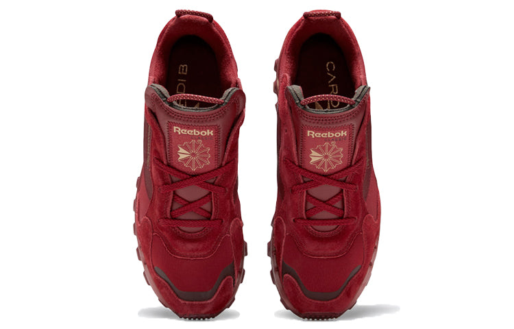 Cardi B x Reebok Classic Leather Crossover Cozy Breathable Low Top Casual Red GW7945