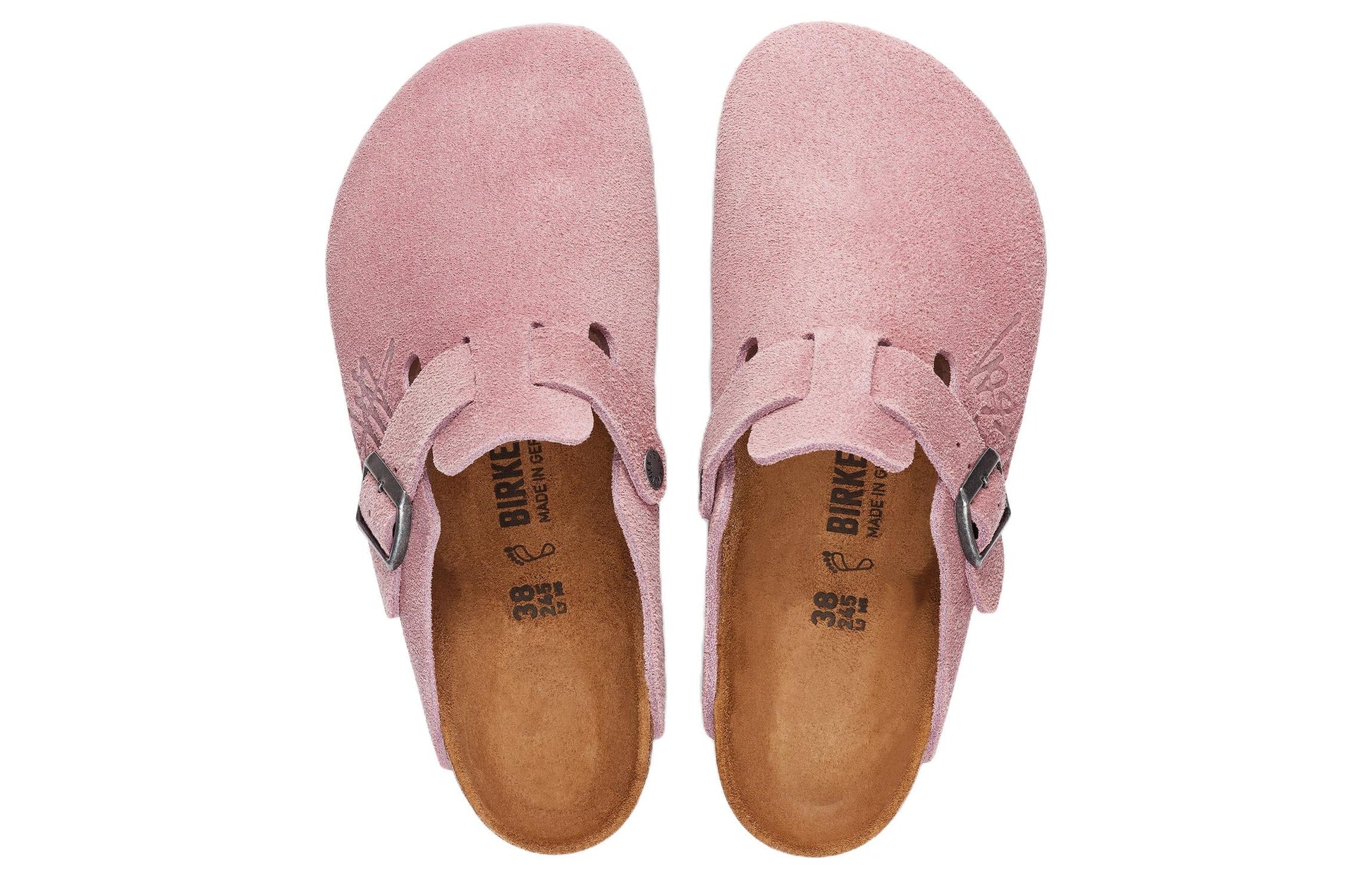 Birkenstock x Stussy Boston Suede Leather 'Dusty Pink' 1022971
