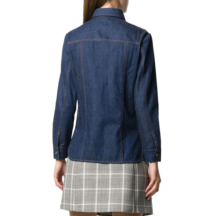(WMNS) Gucci Denim shirt with Gucci Boutique 'Blue' 628881-XDA93-4759