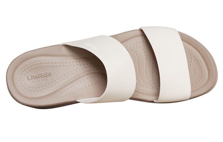 (WMNS) Crocs Brooklyn Lightweight Mushroom Gray Sandals 206219-16T