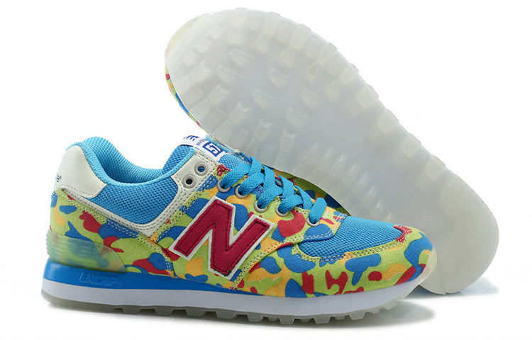 (WMNS) New Balance 574 Sneakers Blue/Yellow WL574HPN