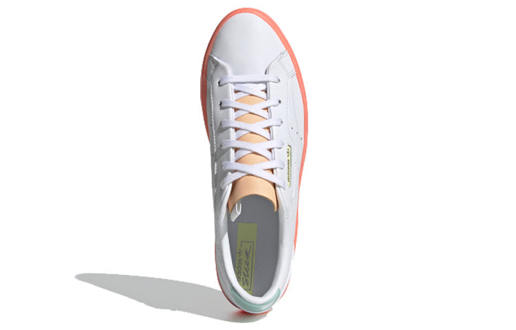 (WMNS) adidas Sleek 'White Glow Orange' FW5463
