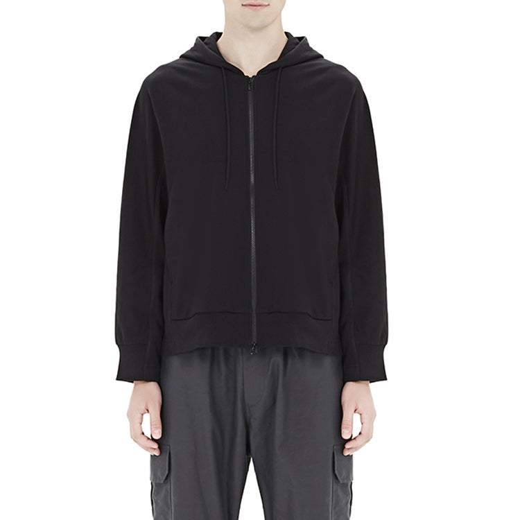 Men's Y-3 Solid Color Loose Casual Zipper Black FJ0438