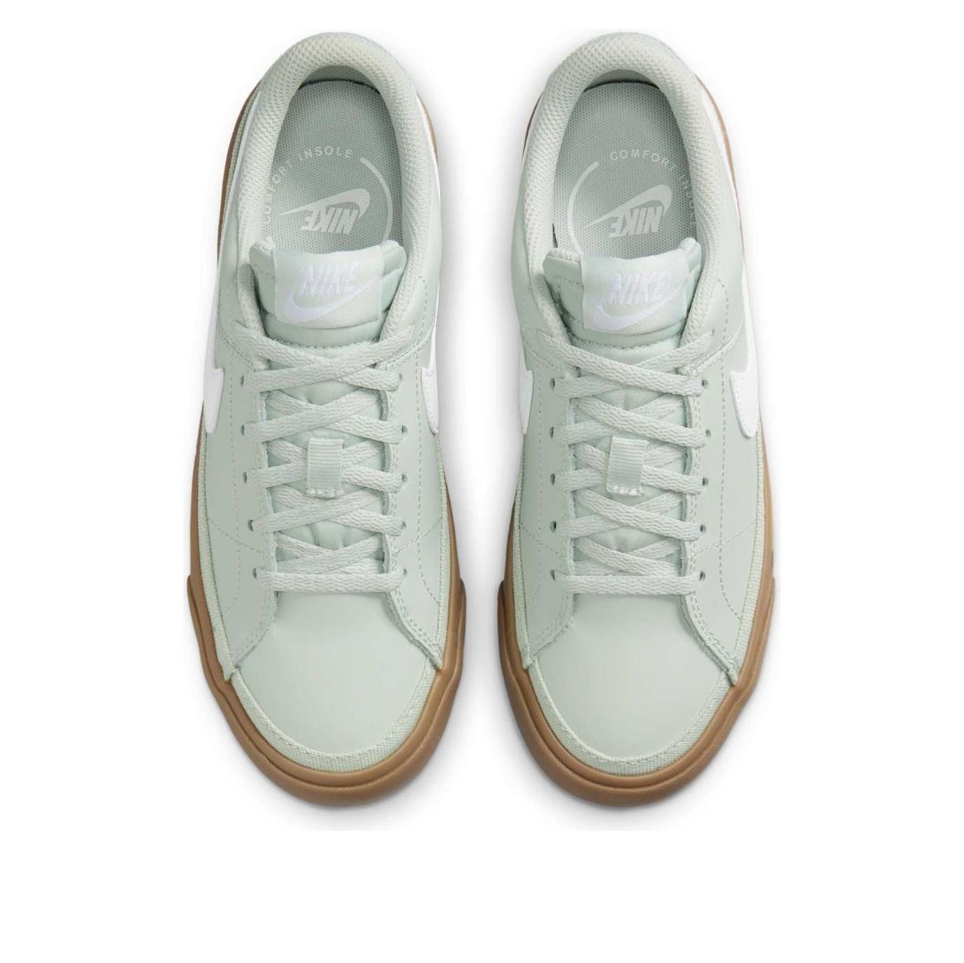 (GS) Nike Court Legacy 'Light Silver Gum Dark Brown White' DA5380-006