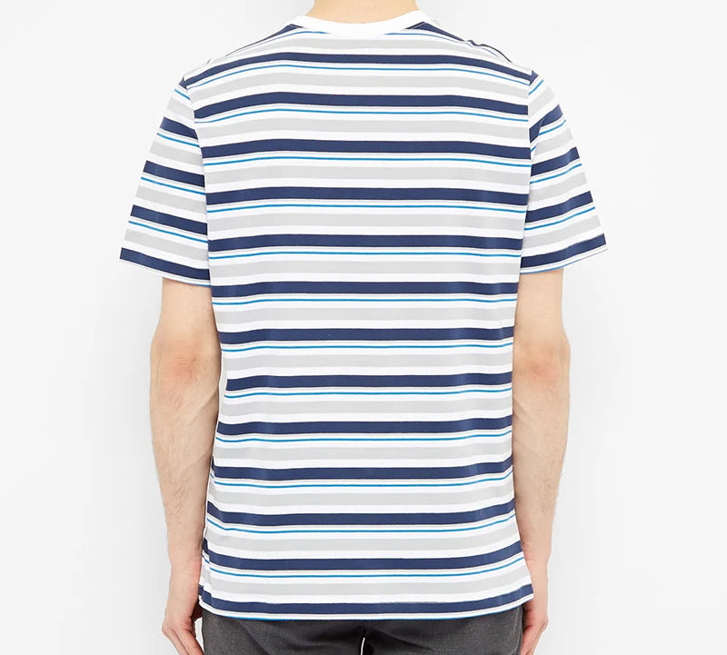 Nike Blue Stripe Design Casual Short Sleeve White Blue Whiteblue CK2702-100