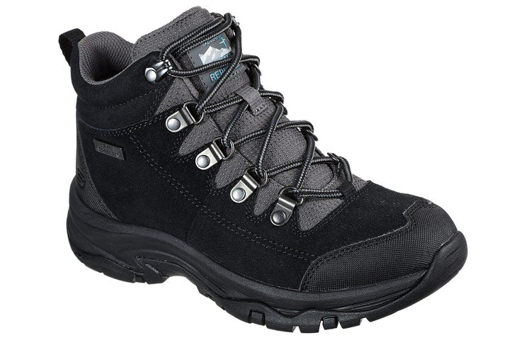 (WMNS) Skechers Trego-El Captian High-Top Black 158254-BKGY