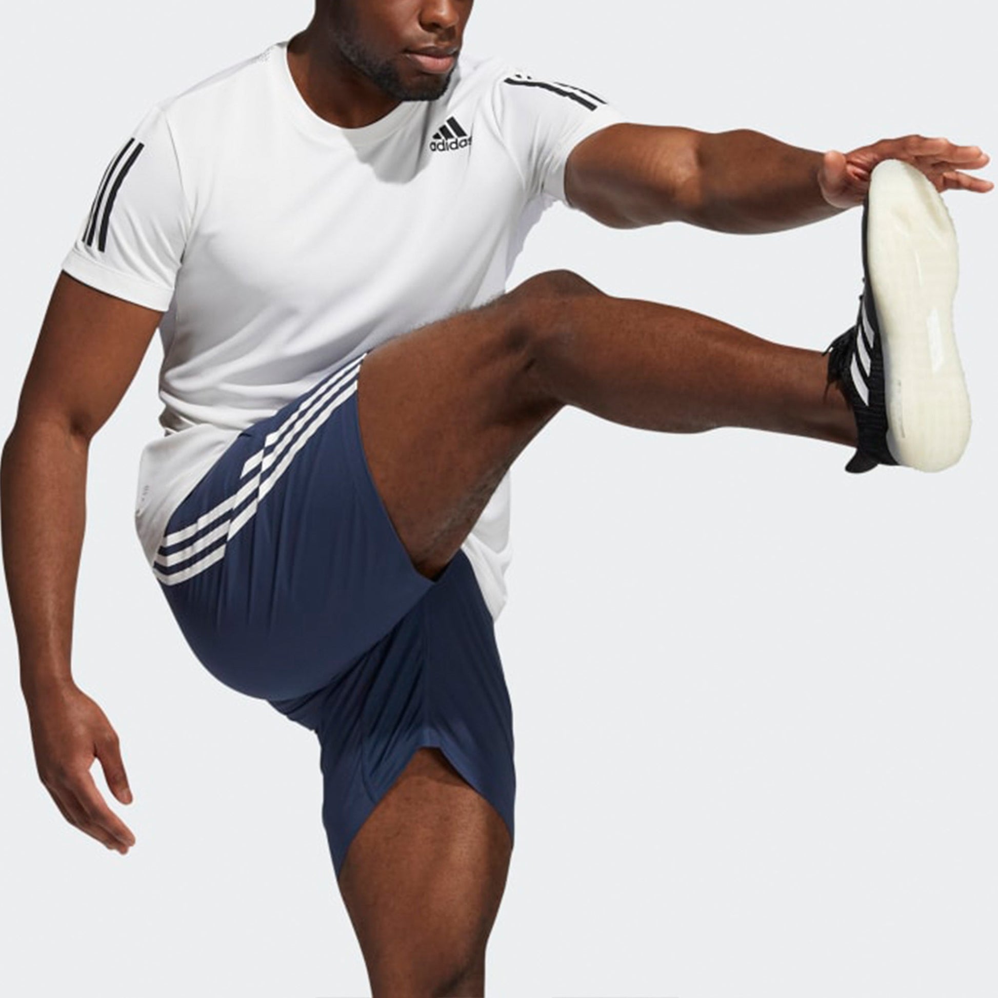 adidas Casual Sports Training Running Short Sleeve White GT8267