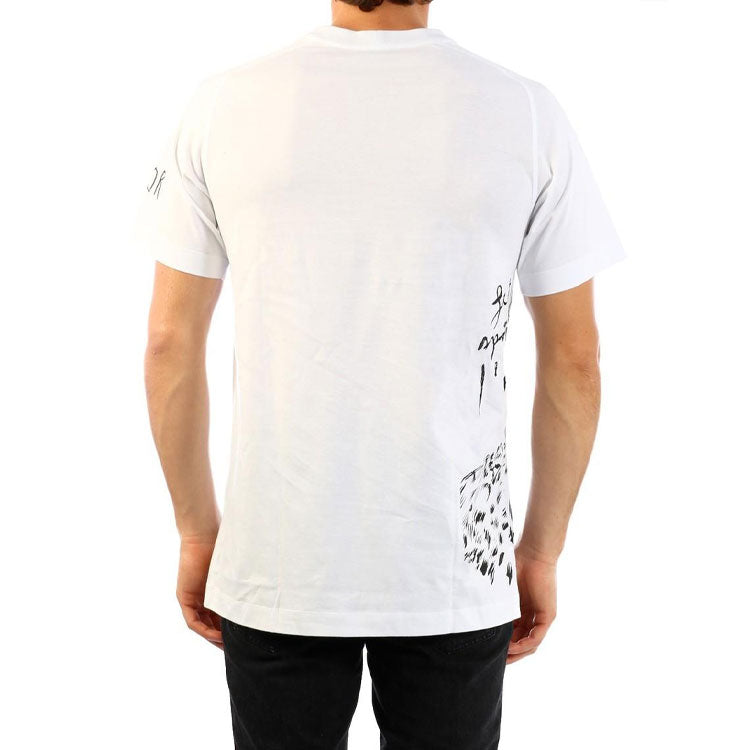 DIOR Leopard Head Cotton Crewneck For Men White 943J662A-0533-089